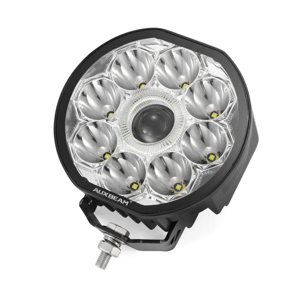 360-Ultra Series 6 Inch 132W Led Spot Driving Light Off Road Lights | White DRL & Amber Light