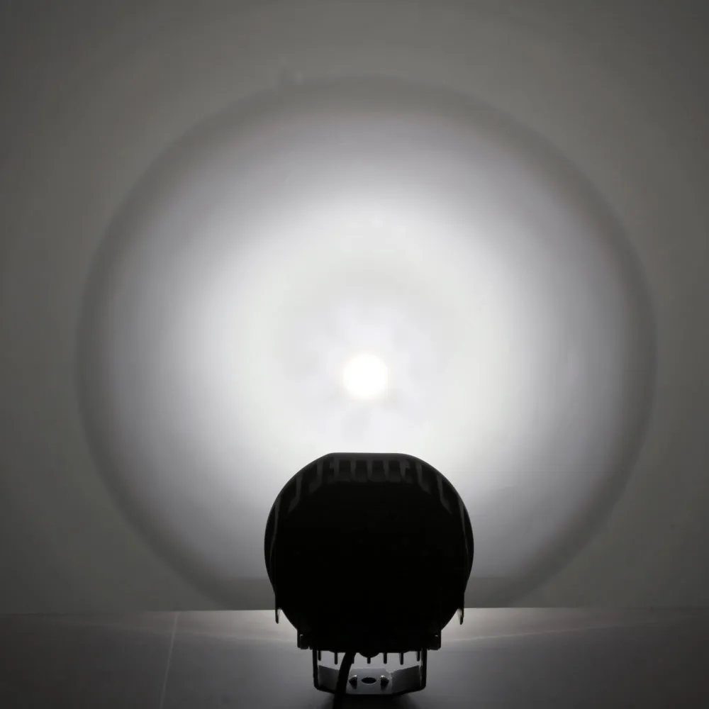 360-Ultra Series 6 Inch 132W Led Spot Driving Light Off Road Lights | White DRL & Amber Light