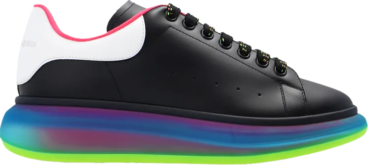 Alexander McQueen Oversized Sneaker Transparent Sole - Black Gradient, black
