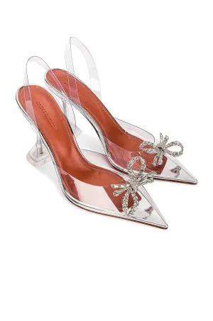 Amina Muaddi Rosie Glass shoes, Transparent color