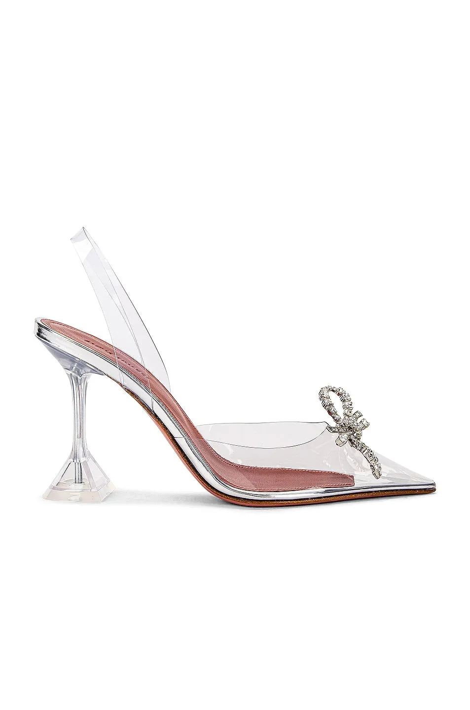 Amina Muaddi Rosie Glass shoes, Transparent color