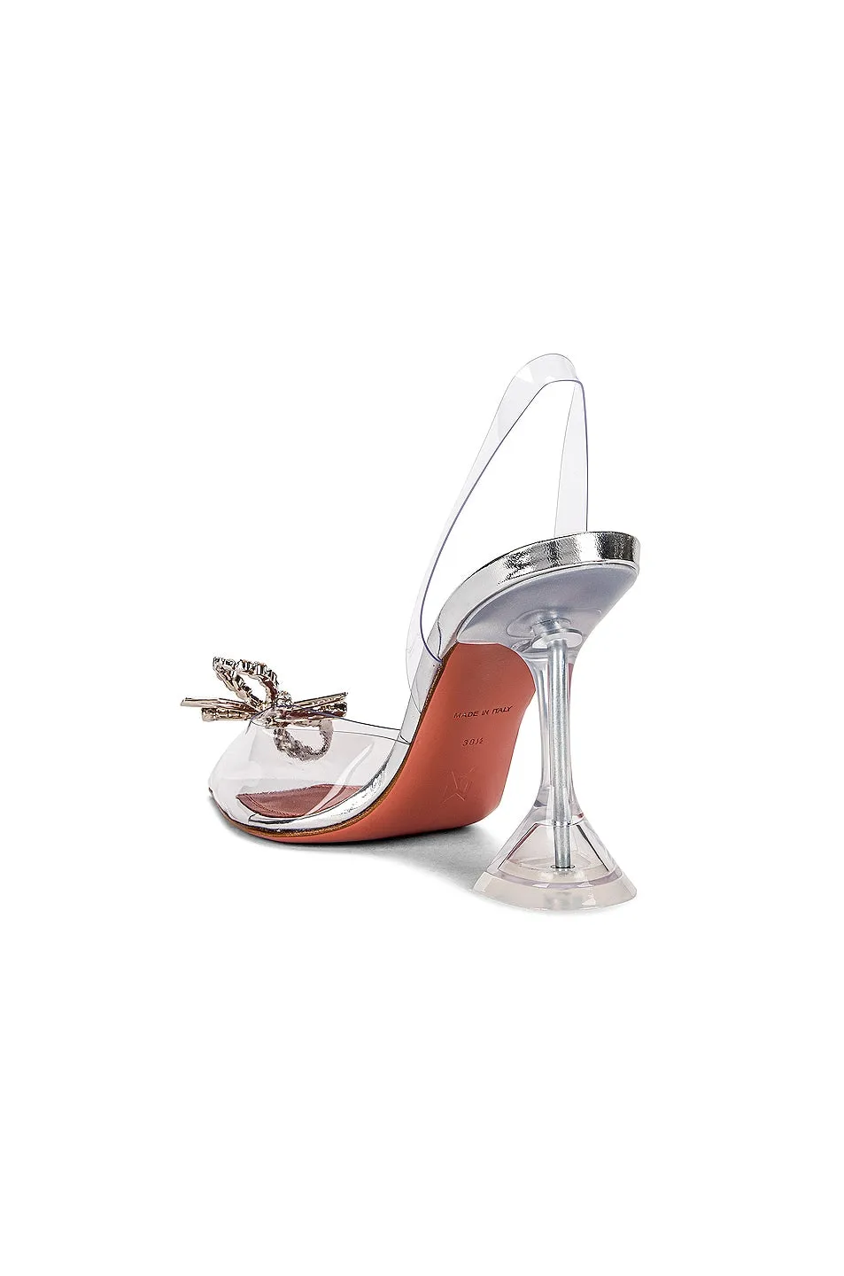 Amina Muaddi Rosie Glass shoes, Transparent color