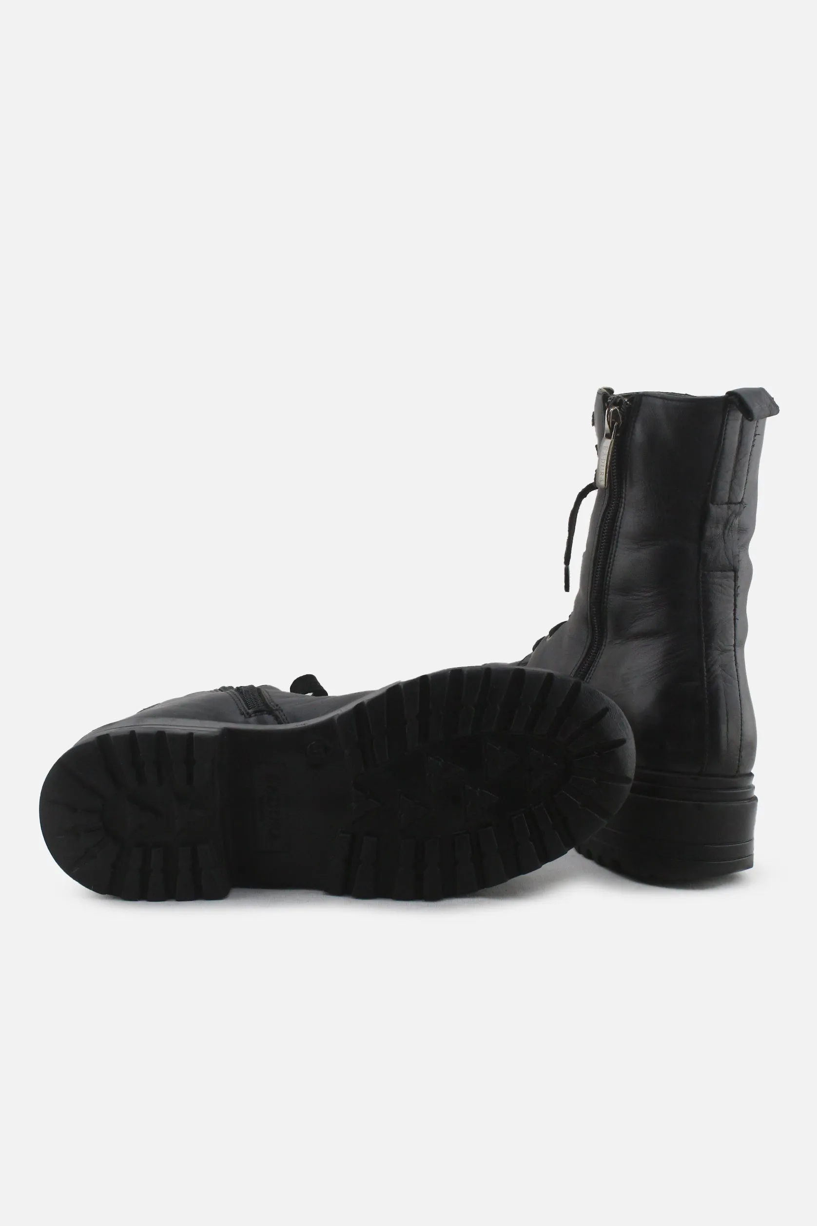 Badura Zipper Laces Combat Boots | 100% Authentic Leather