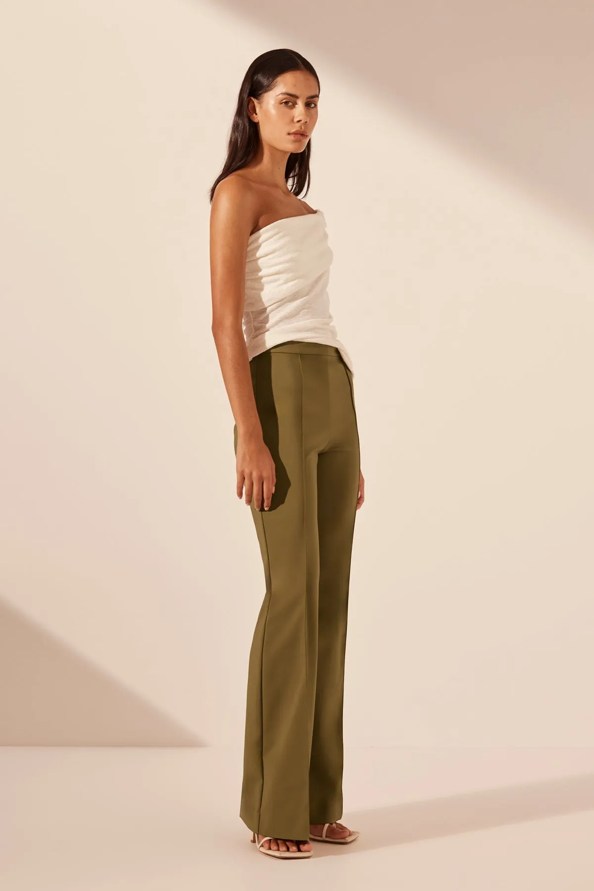 BEAU ONE SHOULDER TOP - IVORY
