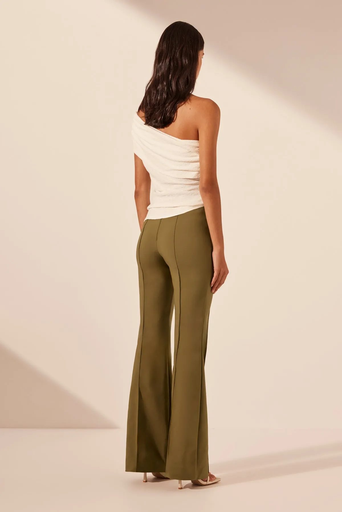 BEAU ONE SHOULDER TOP - IVORY