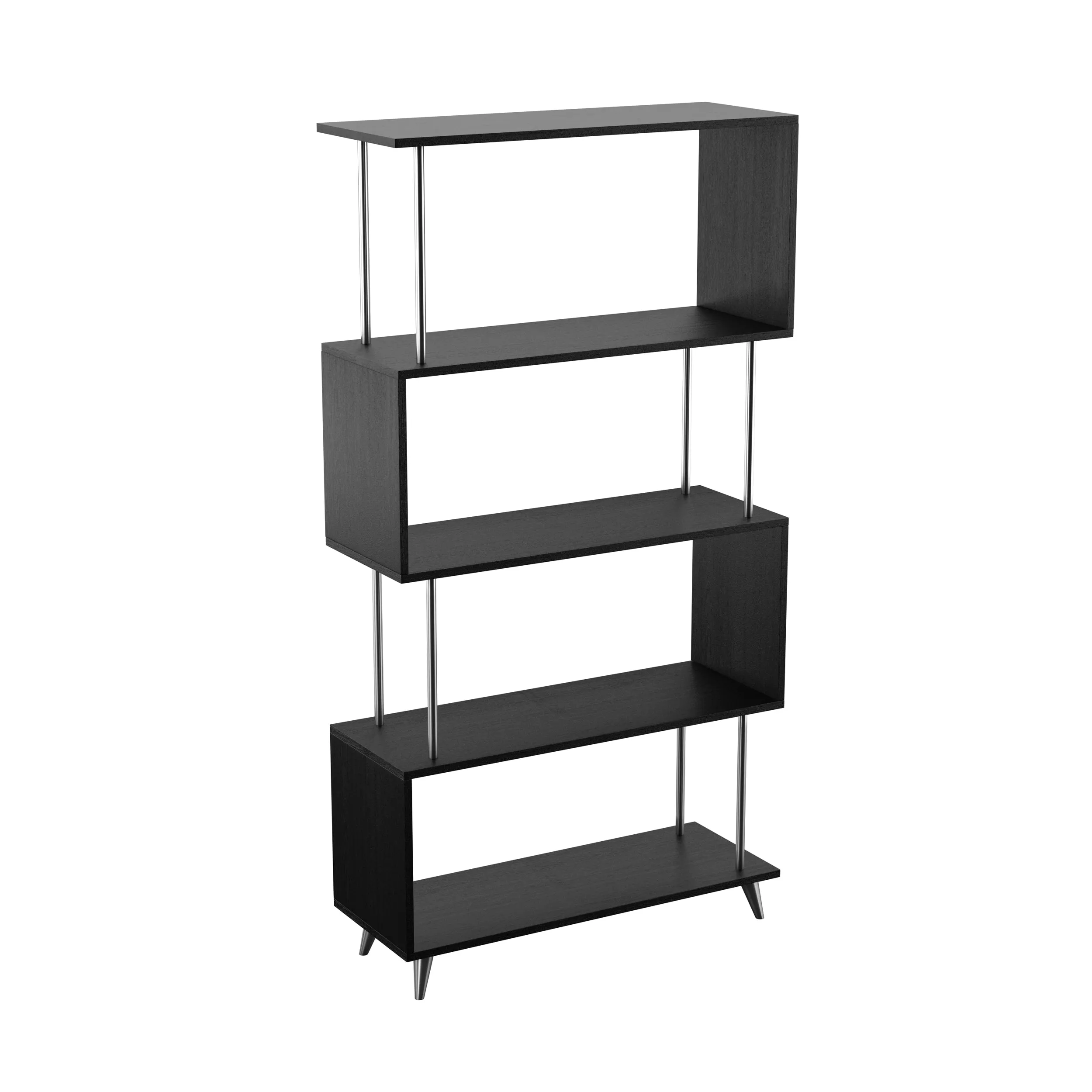 Beckerman Asymmetrical Etagere - Black