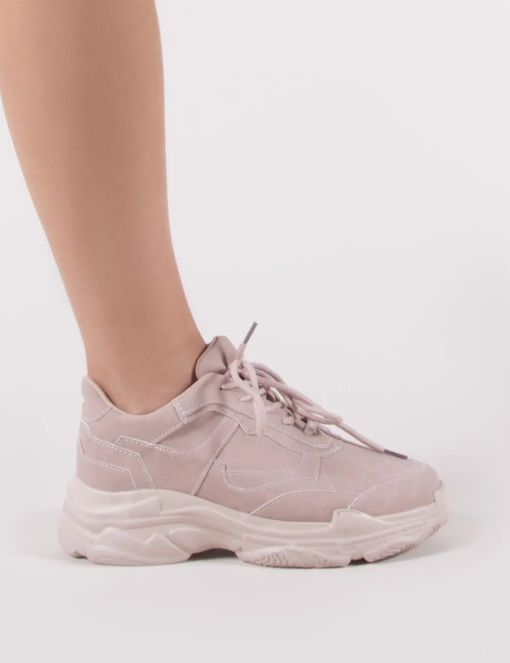 Blend Chunky Trainers in Pink