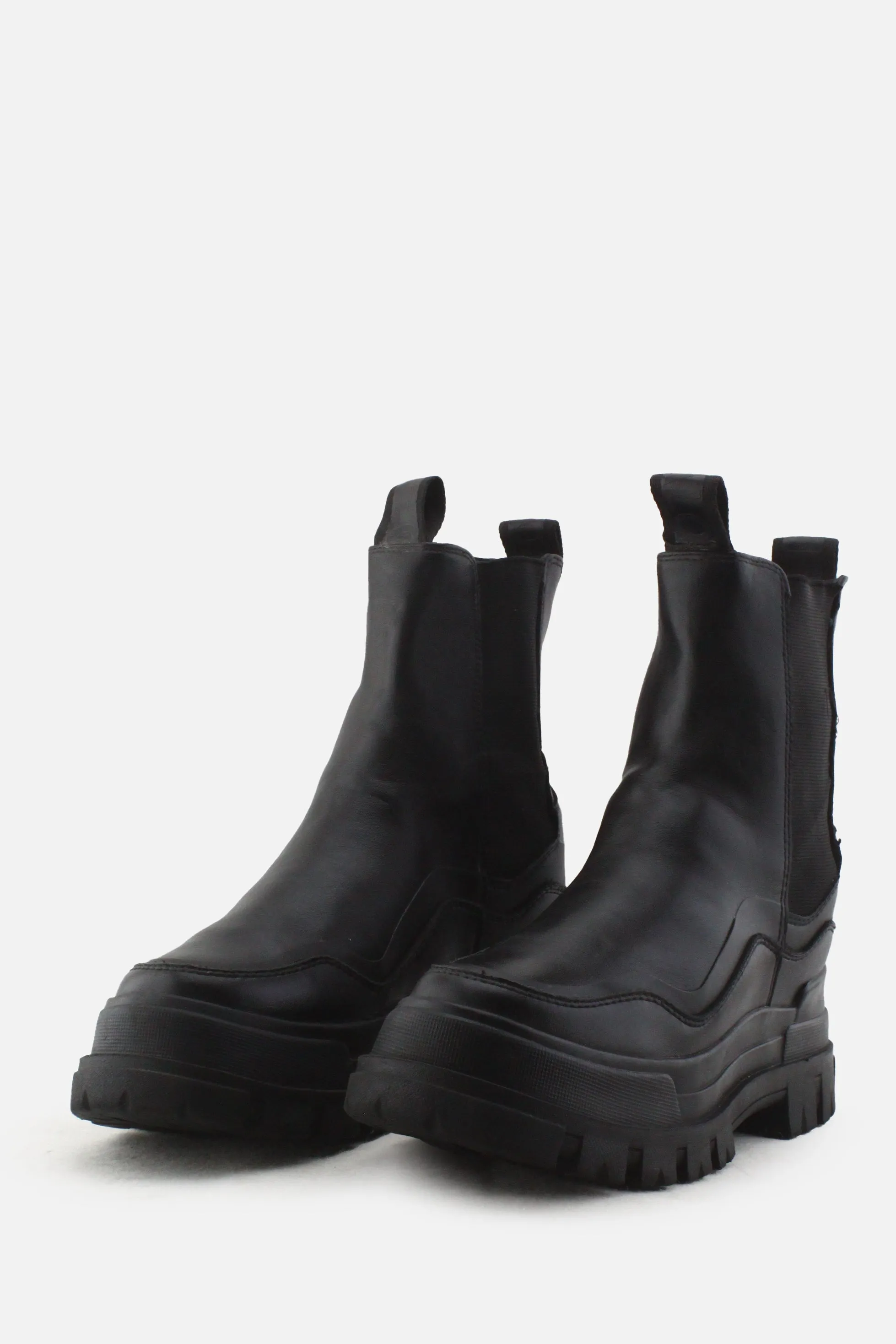 Buffalo Stretchable Combat Ankle Boots | 100% Authentic Leather