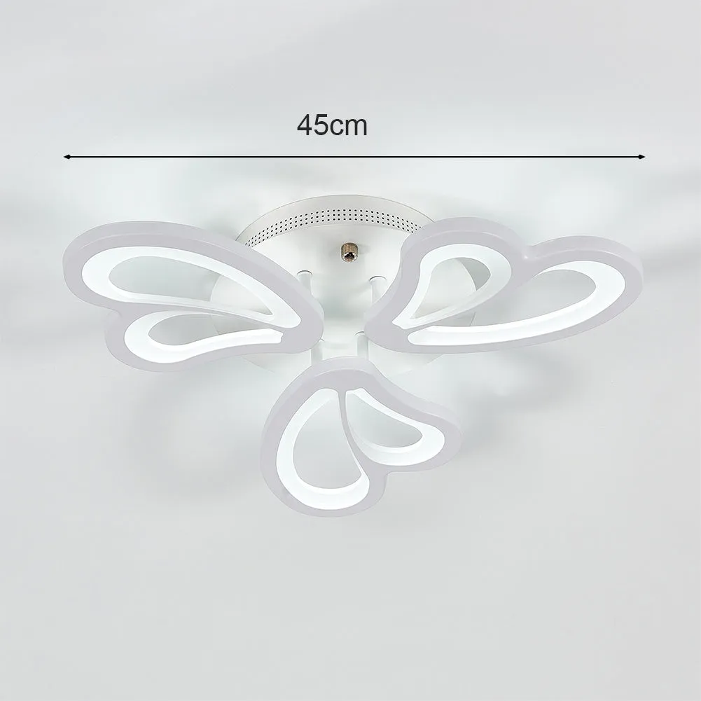 Contemporary Flower-Like LED Semi Flush Ceiling Light