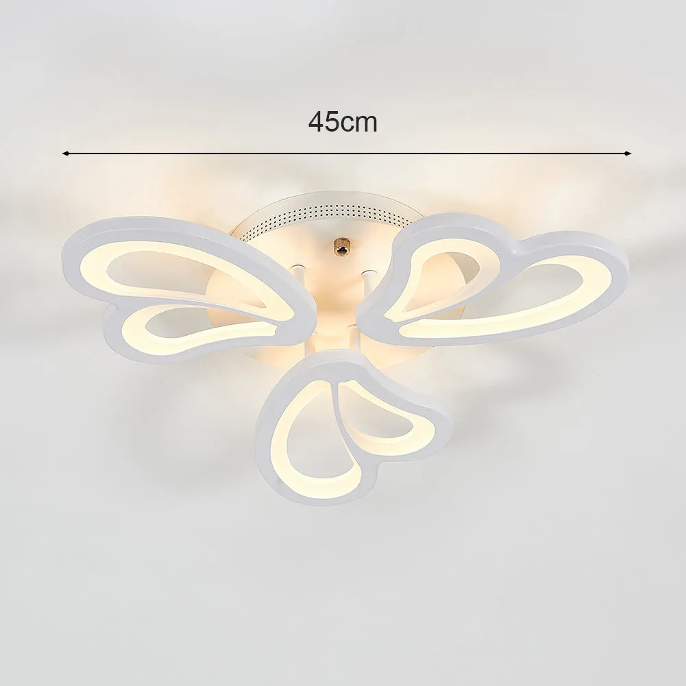 Contemporary Flower-Like LED Semi Flush Ceiling Light