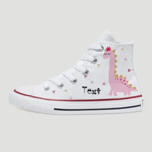 Dinosaur Princess Custom Converse
