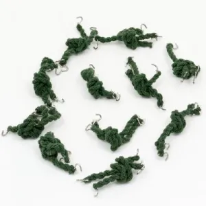 Elastic: Budget Trouser Twists x 10. New. Olive Green.