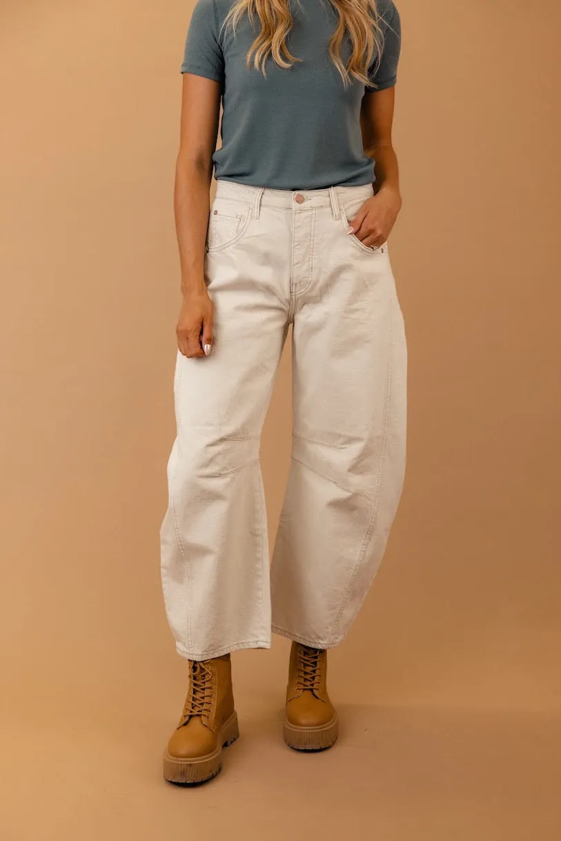 Free People Good Luck Mid Rise Barrel Jeans