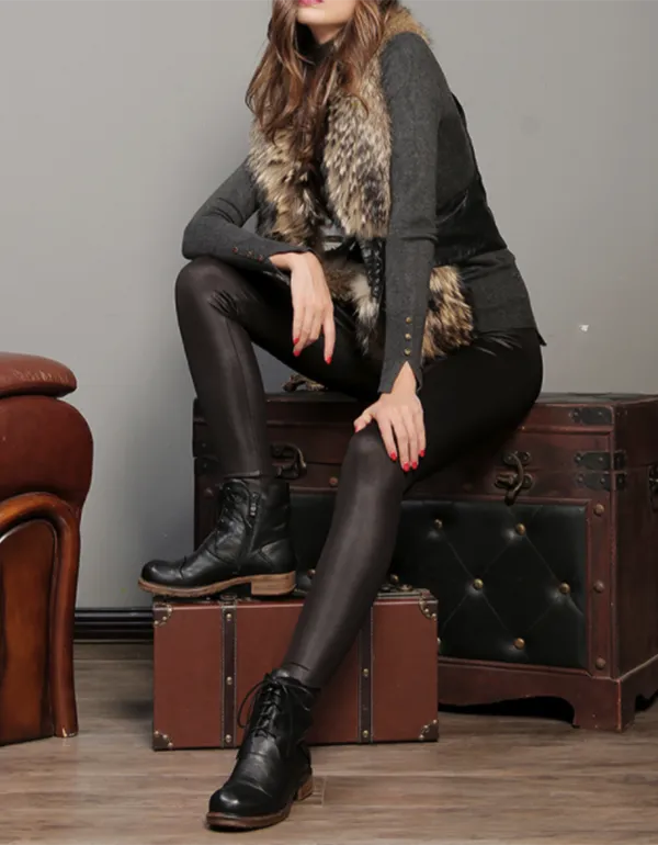 Handmade Leather Women's British Short Boots