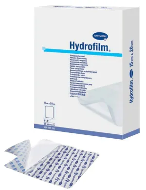 Hydrofilm Transparent Film Dressing w/ Polyacrylate Adhesive, 6" x 8"