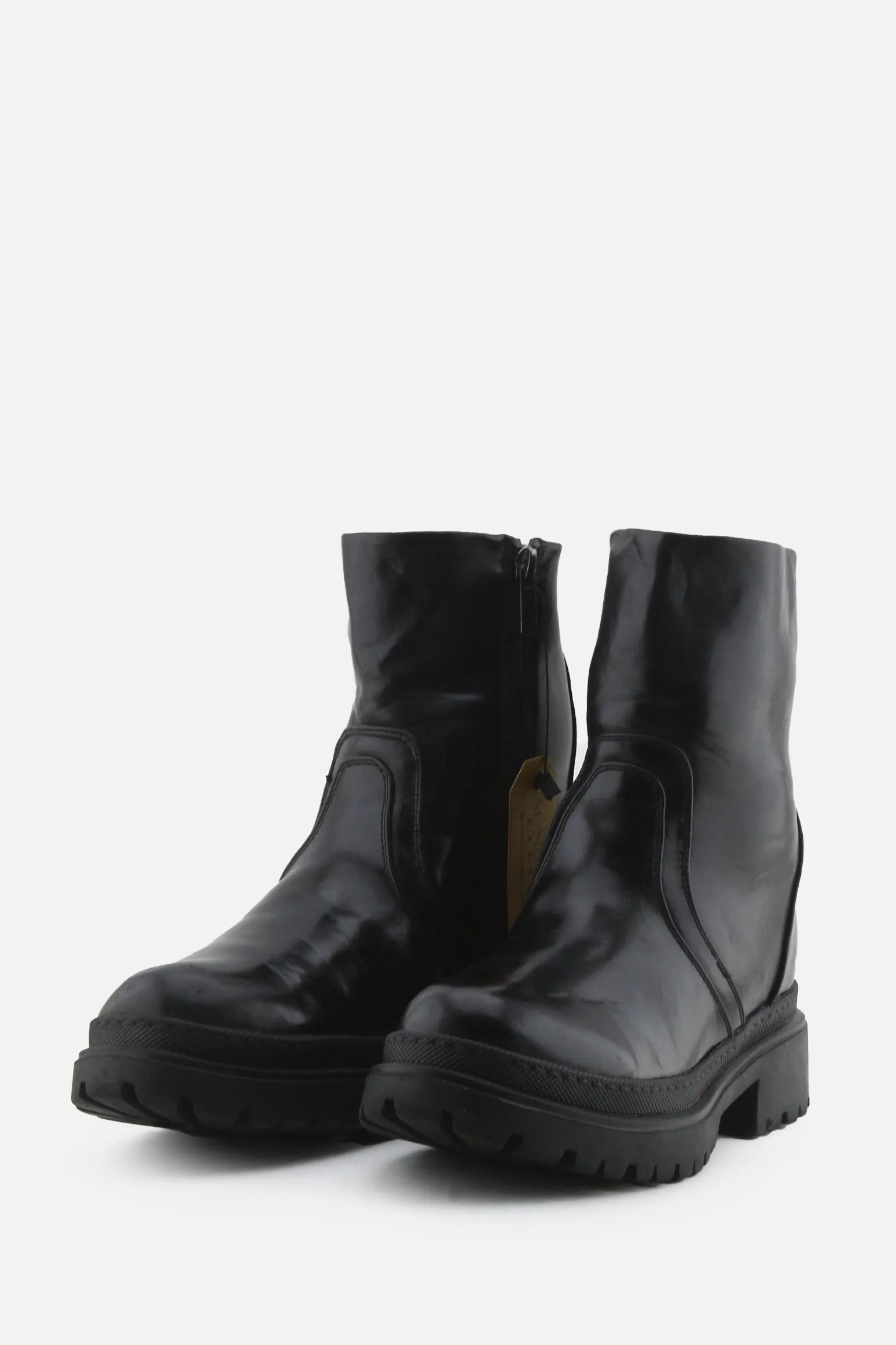 Jenny Fairy Zipper Chelsea Ankle Boots | 100% Authentic Leather