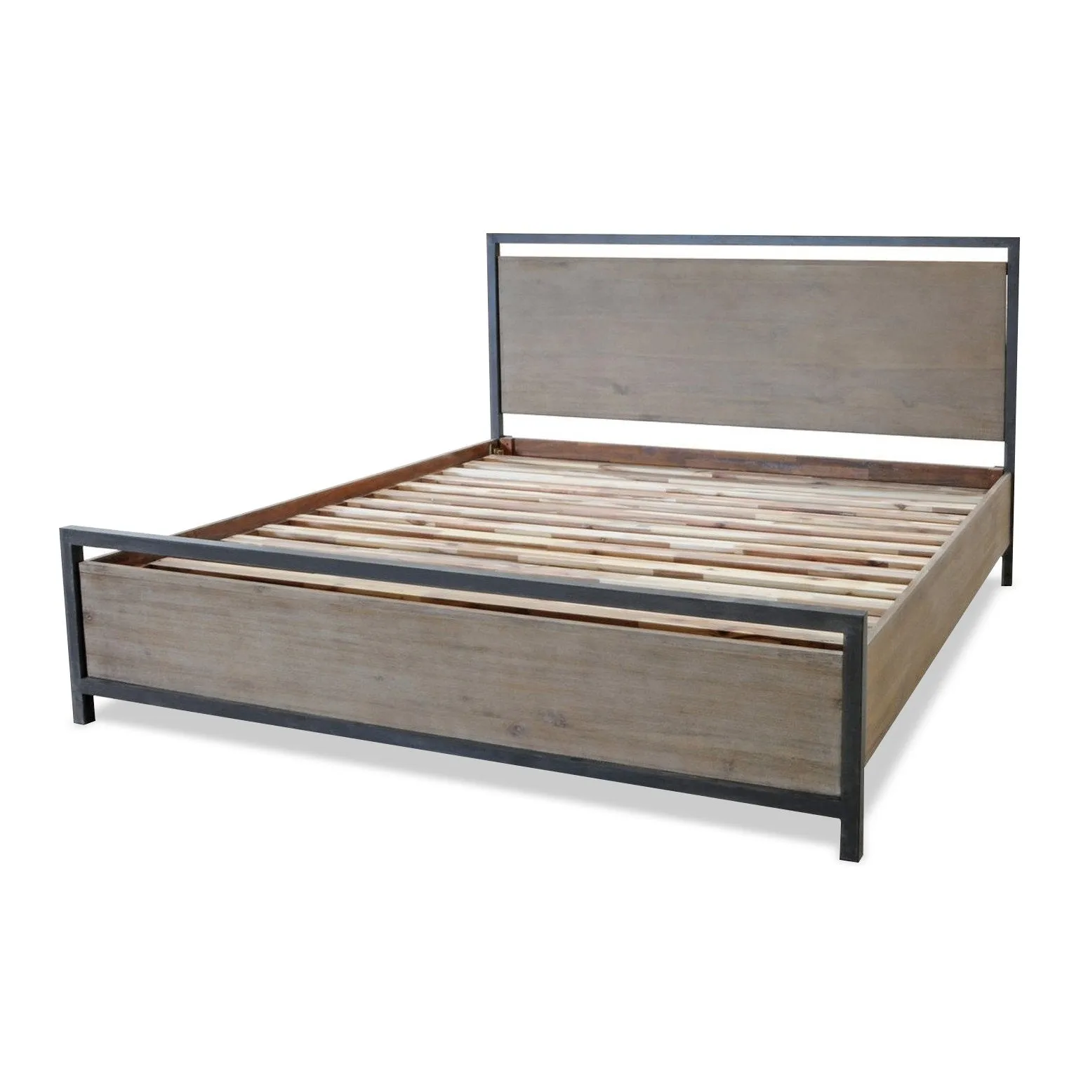 Lofton Platform Bed ACACIA/IRON