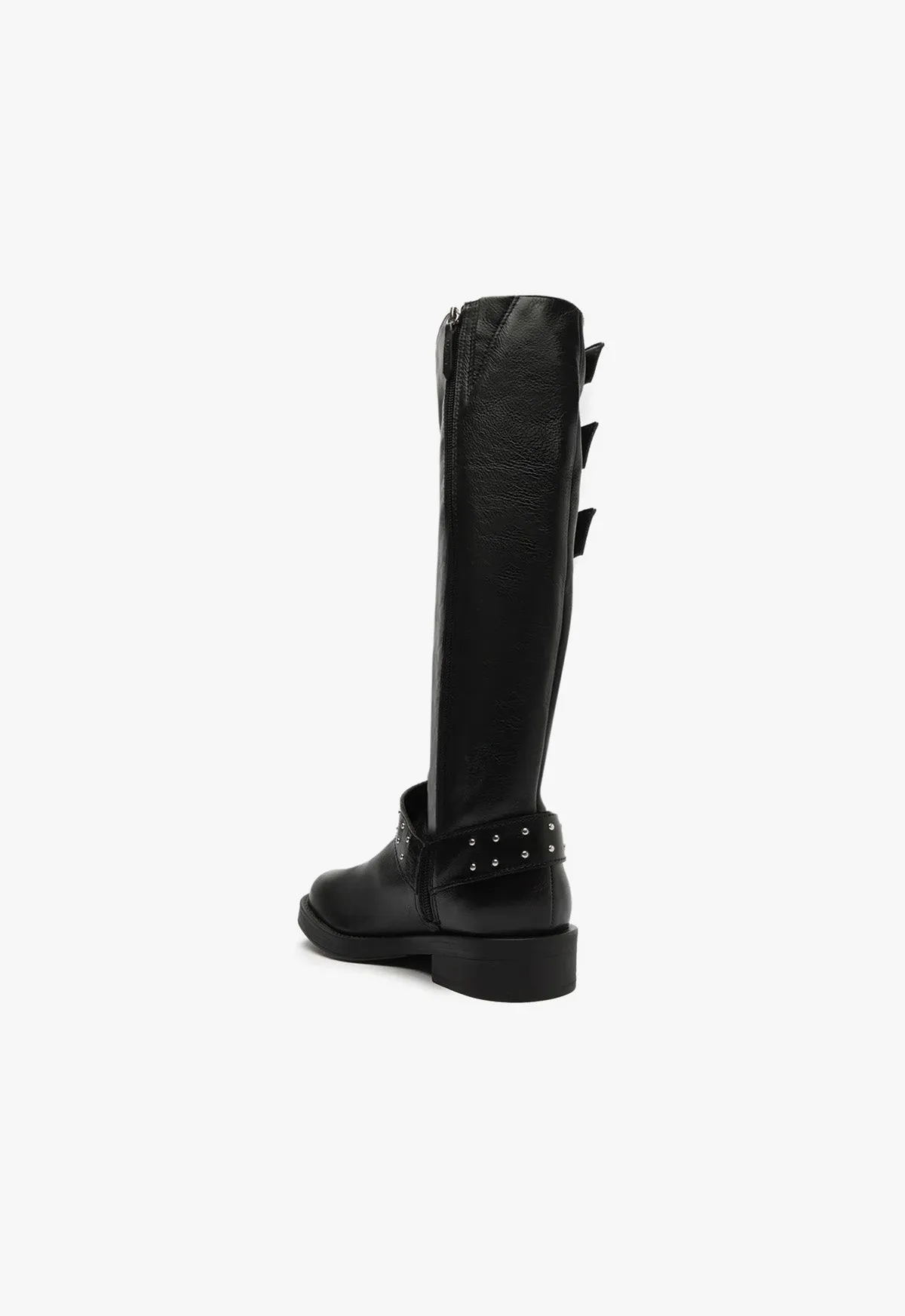 Luccia Buckle Graxo Leather Boot