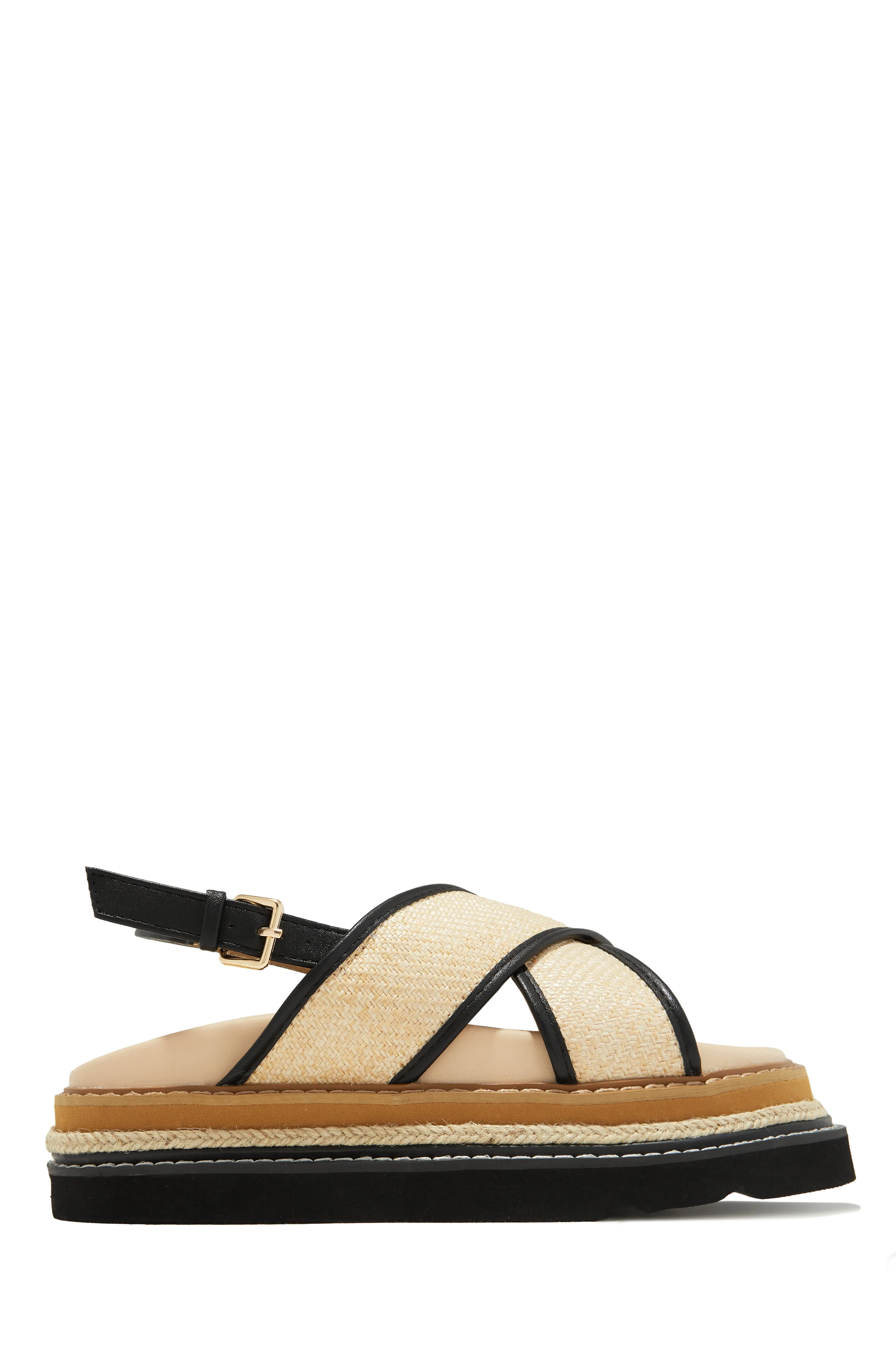 Noemy Chunky Platform Sandals - Black