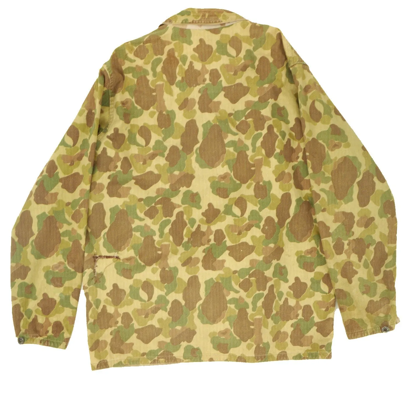 Original U.S. WWII USMC P44 Frogskin Reversible Camouflage HBT Shirt