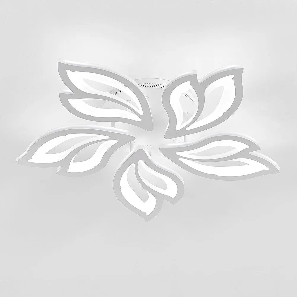 Petal-Shaped LED Dimmable Energy-efficient Semi Flush Ceiling
