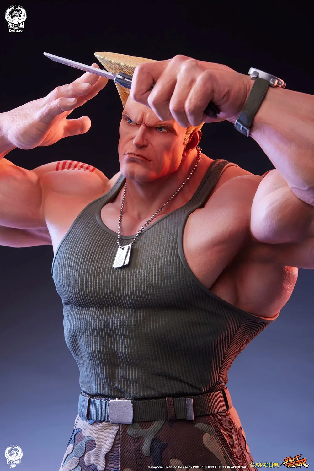 PRE-ORDER: PCS Collectibles Street Fighter 6 Guile Deluxe Edition Quarter Scale Statue