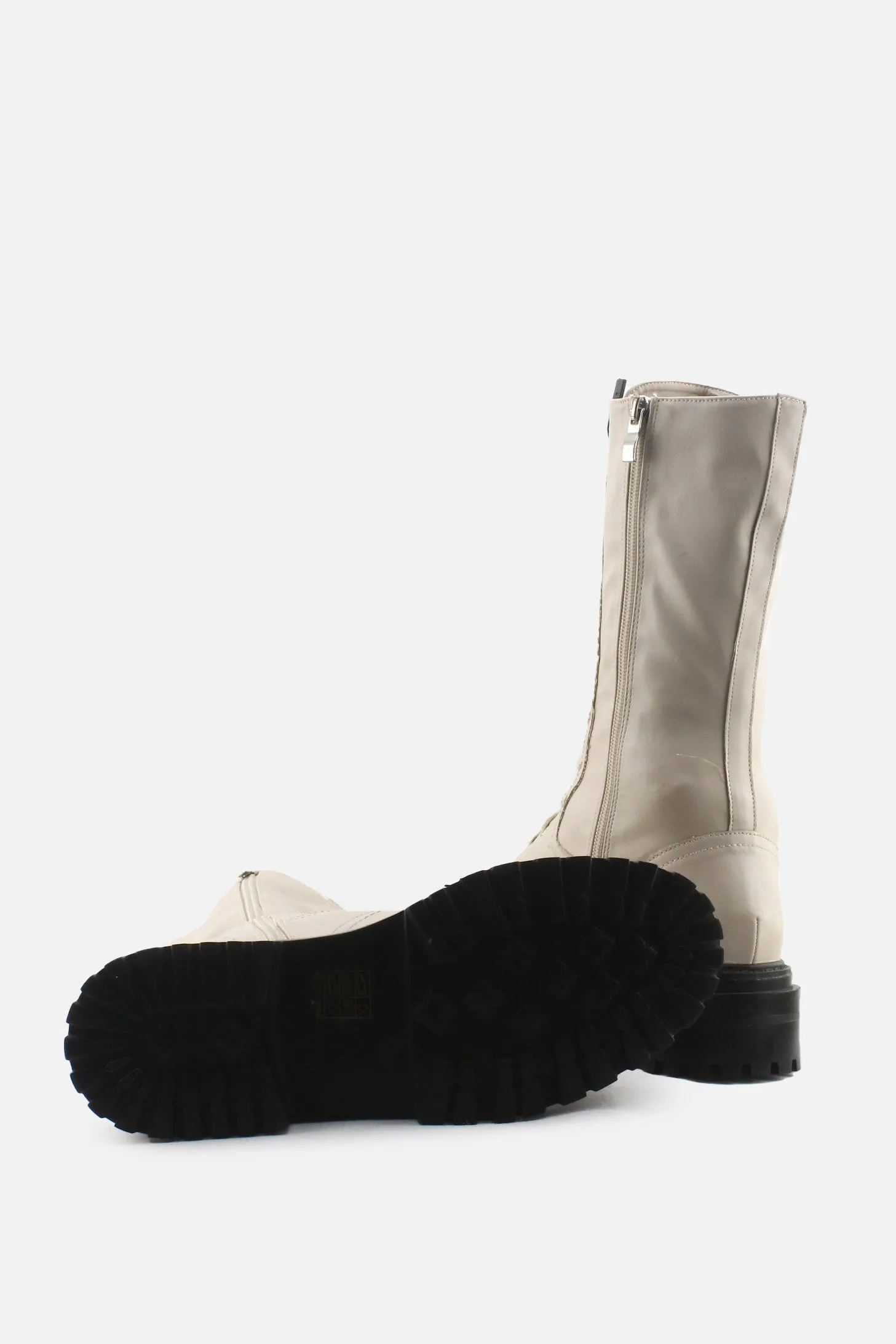 Pretty Little Things Zipper Laces Combat Boots | 100% Authentic Leather
