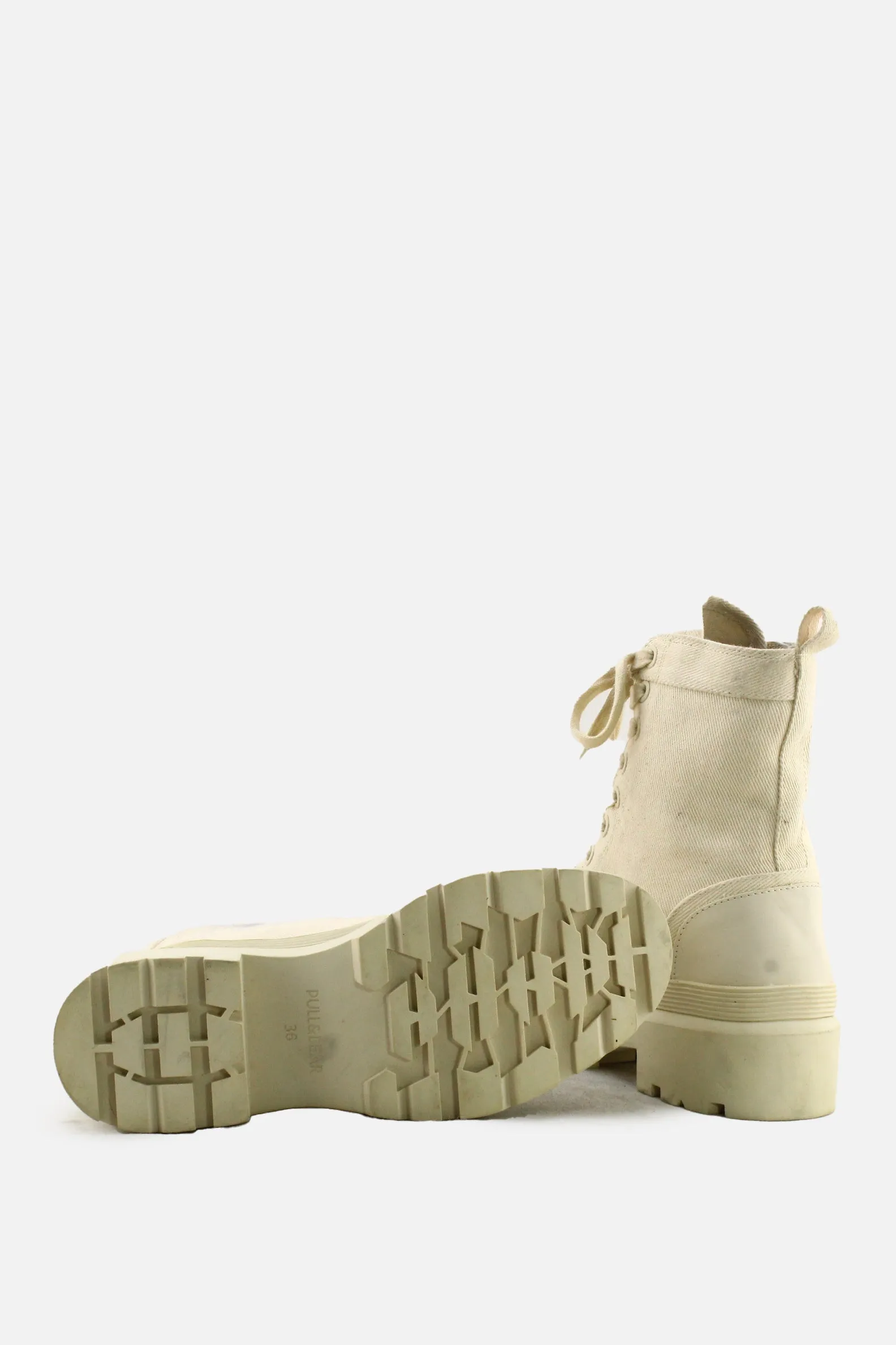 Pull & Bear Laces Combat Boots | Textile