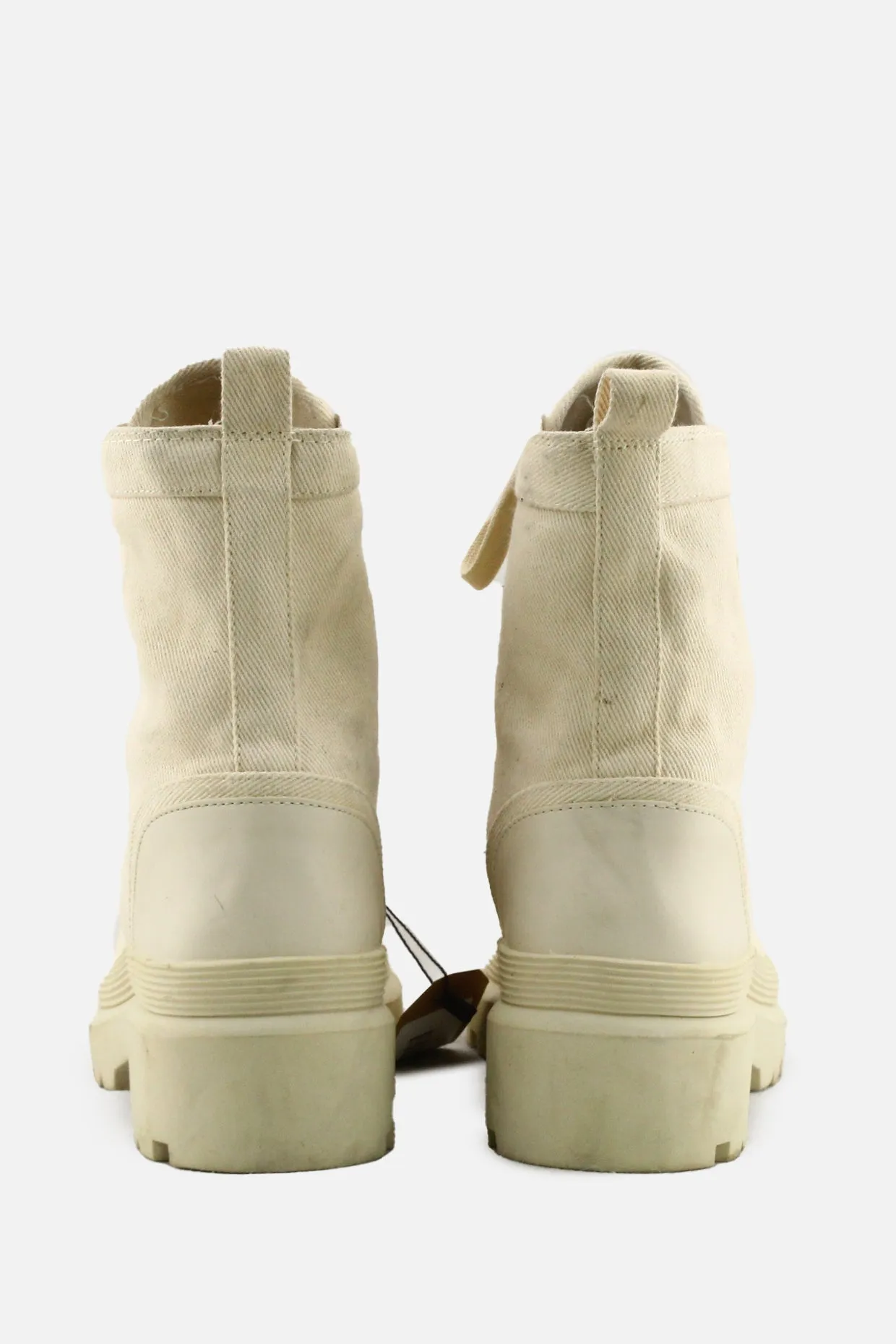 Pull & Bear Laces Combat Boots | Textile