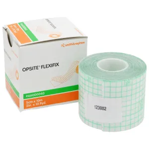 Smith & Nephew 66000041 Opsite Flexifix Transparent Adhesive Film Dressing, Waterproof 10cm x 10m