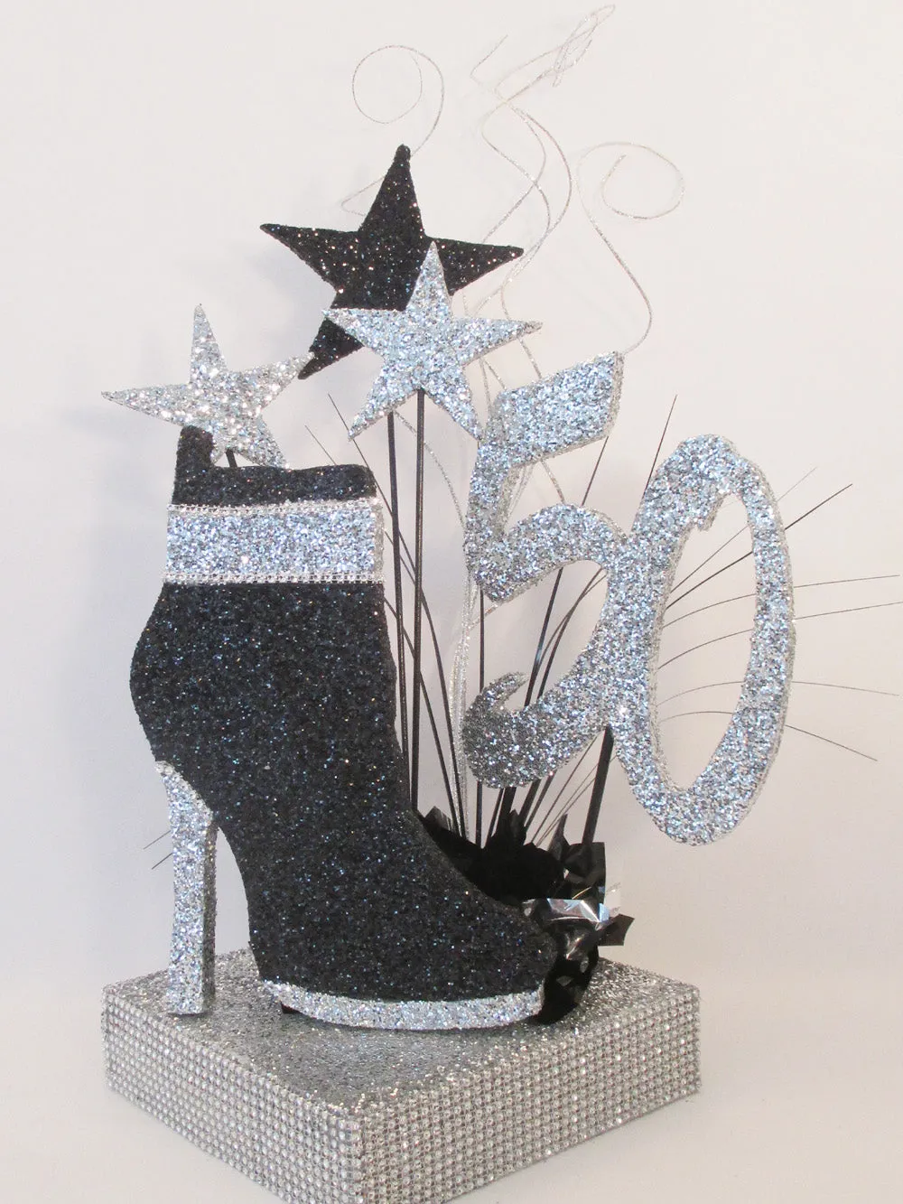 Styrofoam Shoe Boot  & Stars Centerpiece