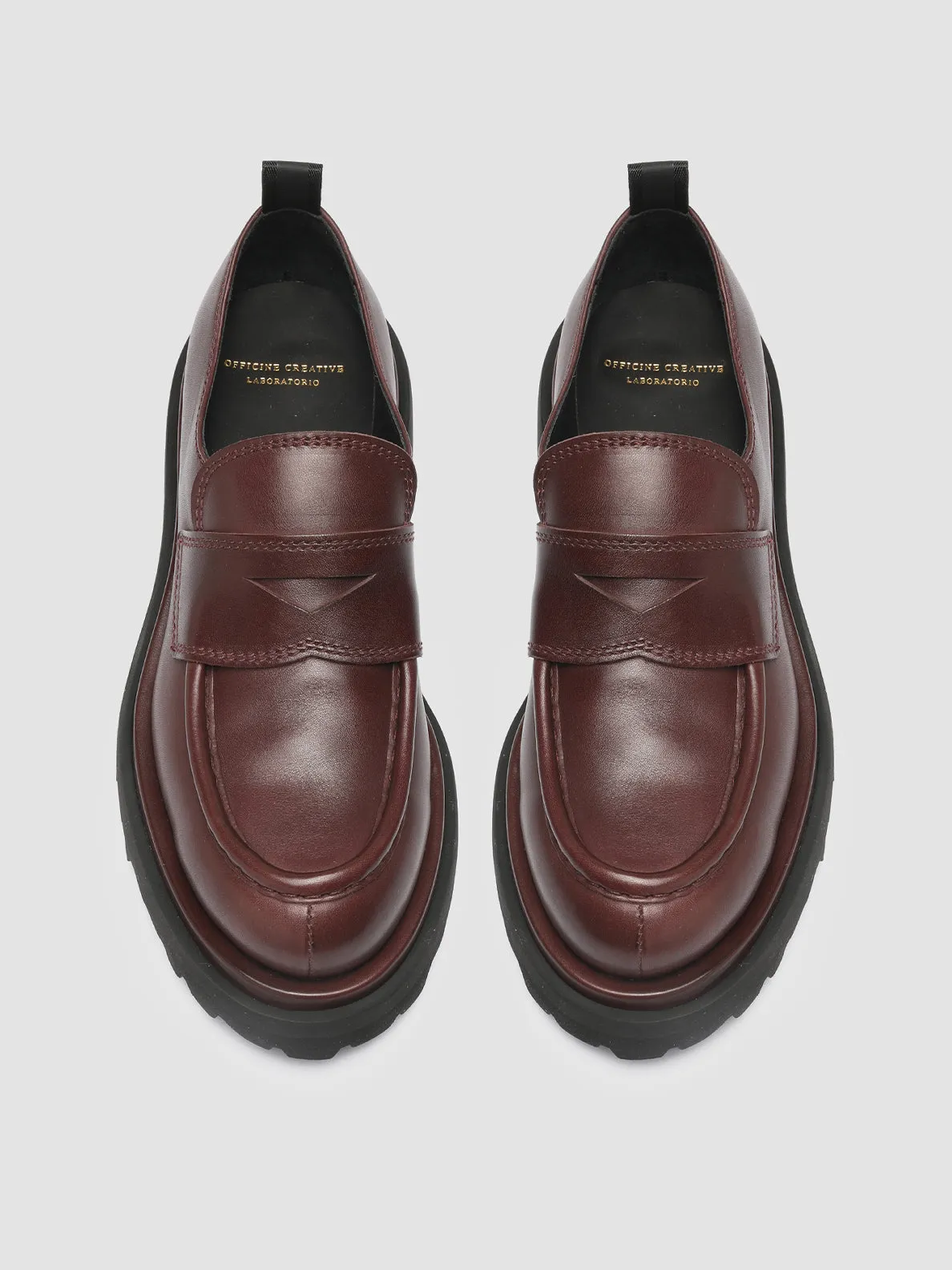 WISAL 001 - Burgundy Leather Loafers